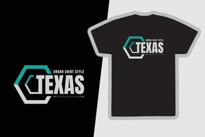 conception de t-shirts et de vêtements texas vecteur