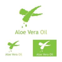 modèle d'illustration vectorielle logo aloe vera vecteur