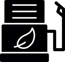 icône de glyphe de station de biocarburant vecteur