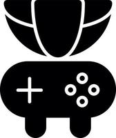 icône de glyphe de ligne de jeu global vecteur