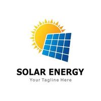 logo panneau solaire vecteur