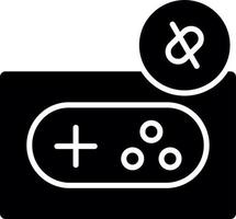 icône de glyphe de ligne de déconnexion du jeu vecteur