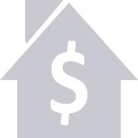 icône web de signe de vente de maison. . vecteur