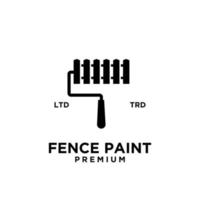 modèle de conception de vecteur de logo de peinture de clôture