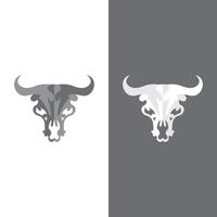 icône vectorielle du logo tête de taureau