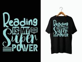 conception de t-shirt amoureux des livres vecteur