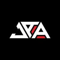 création de logo de lettre triangle jaa avec forme de triangle. monogramme de conception de logo triangle jaa. modèle de logo vectoriel triangle jaa avec couleur rouge. jaa logo triangulaire logo simple, élégant et luxueux. jaa