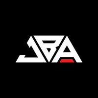 création de logo de lettre triangle jba avec forme de triangle. monogramme de conception de logo triangle jba. modèle de logo vectoriel triangle jba avec couleur rouge. logo triangulaire jba logo simple, élégant et luxueux. jba