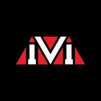 création de logo de lettre triangle ivi avec forme de triangle. monogramme de conception de logo triangle ivi. modèle de logo vectoriel triangle ivi avec couleur rouge. logo triangulaire ivi logo simple, élégant et luxueux. ivi