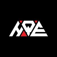 création de logo de lettre triangle hqe avec forme de triangle. monogramme de conception de logo triangle hqe. modèle de logo vectoriel triangle hqe avec couleur rouge. hqe logo triangulaire logo simple, élégant et luxueux. hqe