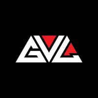 création de logo de lettre triangle gvl avec forme de triangle. monogramme de conception de logo triangle gvl. modèle de logo vectoriel triangle gvl avec couleur rouge. logo triangulaire gvl logo simple, élégant et luxueux. gvl