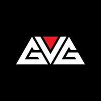 création de logo de lettre triangle gvg avec forme de triangle. monogramme de conception de logo triangle gvg. modèle de logo vectoriel triangle gvg avec couleur rouge. logo triangulaire gvg logo simple, élégant et luxueux. gvg