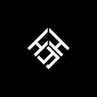 création de logo de lettre hyh sur fond noir. hyh concept de logo de lettre initiales créatives. conception de lettre hyh. vecteur