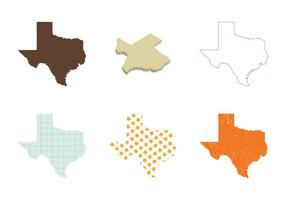 Vector de carte Texas gratuit