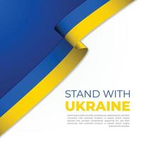 se tenir debout avec la publication sur les réseaux sociaux en ukraine vecteur