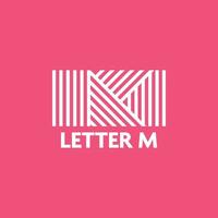 logo lettre m vecteur