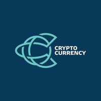 lettre c crypto logo vecteur