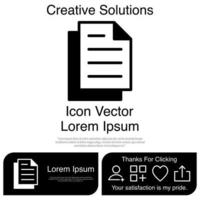 icône papier eps 10 vecteur