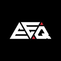 création de logo de lettre triangle eeq avec forme de triangle. monogramme de conception de logo triangle eeq. modèle de logo vectoriel triangle eeq avec couleur rouge. logo triangulaire eeq logo simple, élégant et luxueux. eeq