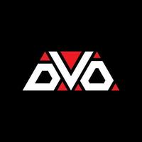 création de logo de lettre triangle dvo avec forme de triangle. monogramme de conception de logo triangle dvo. modèle de logo vectoriel triangle dvo avec couleur rouge. logo triangulaire dvo logo simple, élégant et luxueux. dvo