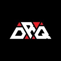 création de logo de lettre triangle drq avec forme de triangle. monogramme de conception de logo triangle drq. modèle de logo vectoriel triangle drq avec couleur rouge. logo triangulaire drq logo simple, élégant et luxueux. drq