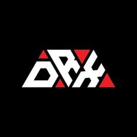 création de logo de lettre triangle drx avec forme de triangle. monogramme de conception de logo triangle drx. modèle de logo vectoriel triangle drx avec couleur rouge. logo triangulaire drx logo simple, élégant et luxueux. Drx