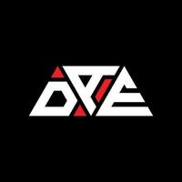 création de logo de lettre triangle dae avec forme de triangle. monogramme de conception de logo triangle dae. modèle de logo vectoriel triangle dae avec couleur rouge. dae logo triangulaire logo simple, élégant et luxueux. mec