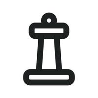 icône d'échecs avec style de contour vecteur