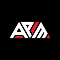 création de logo de lettre triangle apm avec forme de triangle. monogramme de conception de logo triangle apm. modèle de logo vectoriel triangle apm avec couleur rouge. logo triangulaire apm logo simple, élégant et luxueux. après-midi