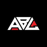 création de logo de lettre triangle abl avec forme de triangle. monogramme de conception de logo triangle abl. modèle de logo vectoriel triangle abl avec couleur rouge. logo triangulaire abl logo simple, élégant et luxueux. abl