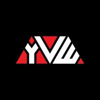 création de logo de lettre triangle yvw avec forme de triangle. monogramme de conception de logo triangle yvw. modèle de logo vectoriel triangle yvw avec couleur rouge. logo triangulaire yvw logo simple, élégant et luxueux. yvw