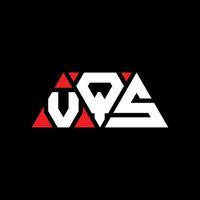 création de logo de lettre triangle vqs avec forme de triangle. monogramme de conception de logo triangle vqs. modèle de logo vectoriel triangle vqs avec couleur rouge. logo triangulaire vqs logo simple, élégant et luxueux. vqs