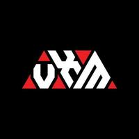 création de logo de lettre triangle vxm avec forme de triangle. monogramme de conception de logo triangle vxm. modèle de logo vectoriel triangle vxm avec couleur rouge. logo triangulaire vxm logo simple, élégant et luxueux. vxm