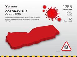 carte du pays touché par le coronavirus vecteur