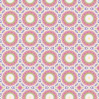 cercles multicolores lumineux abstrait géométrique sans soudure de fond, illustration vectorielle vecteur