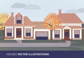 Illustration vectorielle des maisons