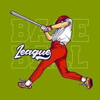 dessin au trait baseball illustration vecteur