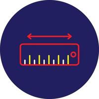 ligne de mesure multicolore vecteur