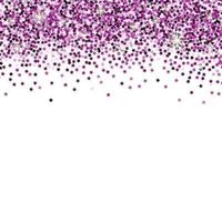 fond blanc avec des confettis étoiles violettes et un espace pour le texte. vecteur