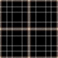 motif à carreaux tartan moderne de couleurs noir, marron et blanc vecteur