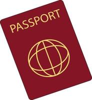 illustration de conception de vecteur de passeport réaliste isolé sur fond blanc