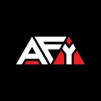 création de logo de lettre triangle afy avec forme de triangle. monogramme de conception de logo triangle afy. modèle de logo vectoriel triangle afy avec couleur rouge. afy logo triangulaire logo simple, élégant et luxueux. Afy