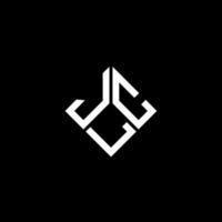 création de logo de lettre jlc sur fond noir. concept de logo de lettre initiales créatives jlc. conception de lettre jlc. vecteur