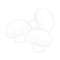 coloriages de champignons vecteur