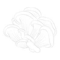 coloriages de champignons vecteur