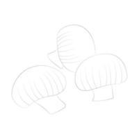 coloriages de champignons vecteur