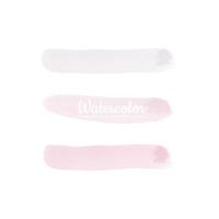 coups de pinceau aquarelle rose vecteur