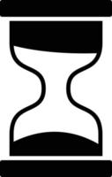 icône de glyphe de sablier vecteur