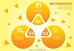 Diagramme Orange Venn vecteur