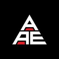 création de logo de lettre triangle aae avec forme de triangle. monogramme de conception de logo triangle aae. modèle de logo vectoriel triangle aae avec couleur rouge. aae logo triangulaire logo simple, élégant et luxueux.